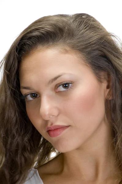 Primer plano de cara femenina bonita —  Fotos de Stock