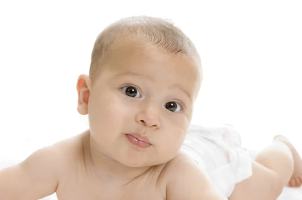 Schattige pasgeboren babyjongen liegen — Stockfoto