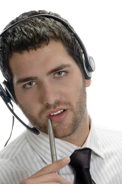 Telecaller at your service — Stock Photo, Image