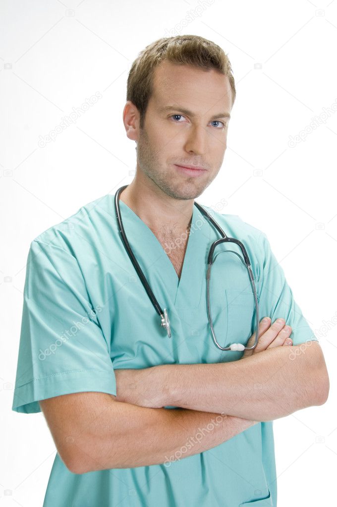 Doctor posing with crossed arms