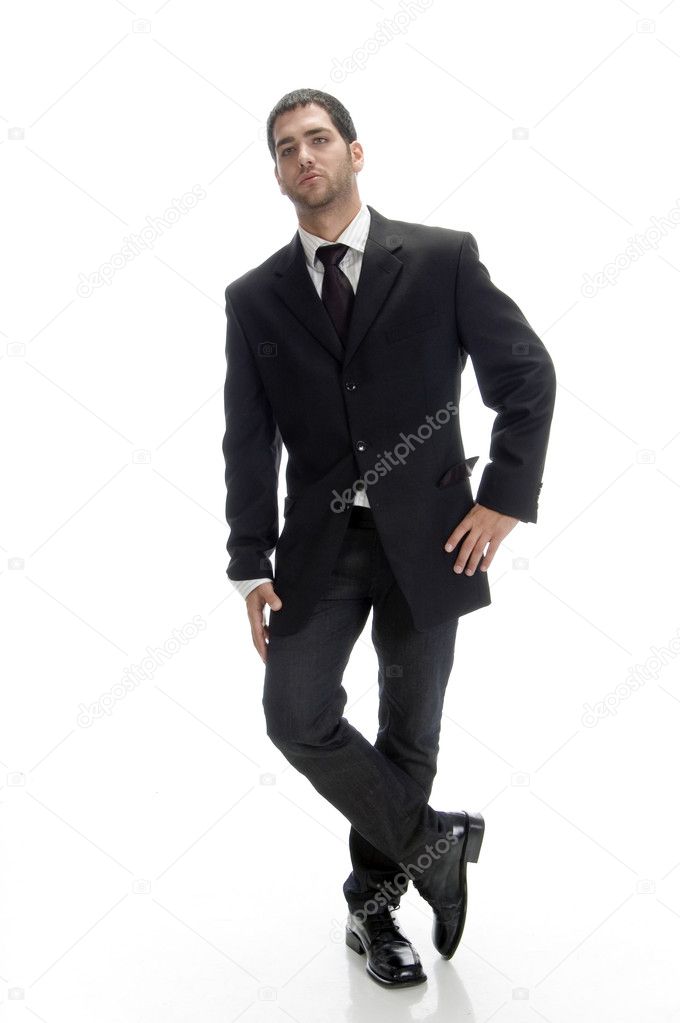 Smart businessman posing