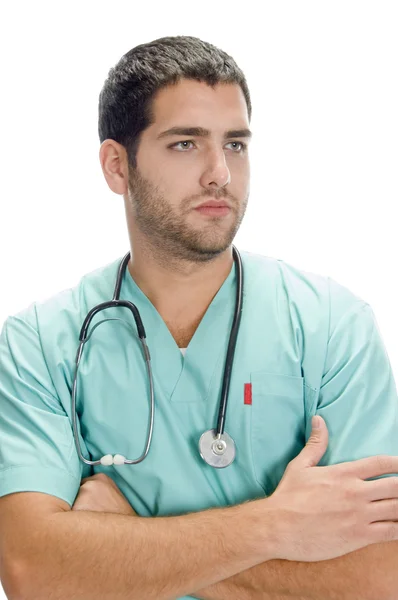 Porträt eines gutaussehenden Arztes — Stockfoto