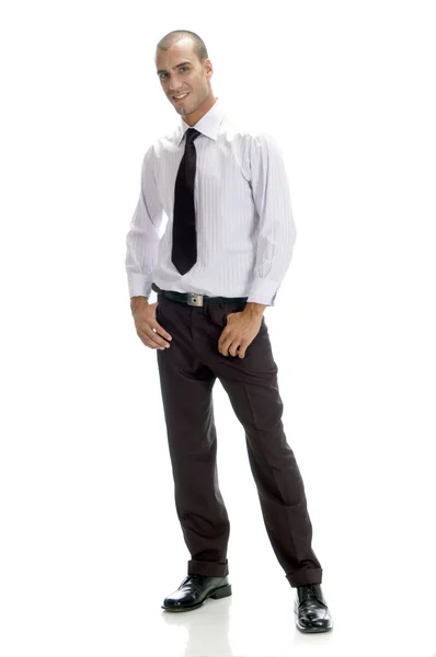 Full pose of handsome businessman — Stock Photo, Image