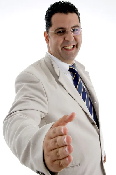 Businessman offering handshake — Stock Photo, Image