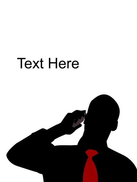 Męskie rozmowy na telefon komórkowy — Zdjęcie stockowe