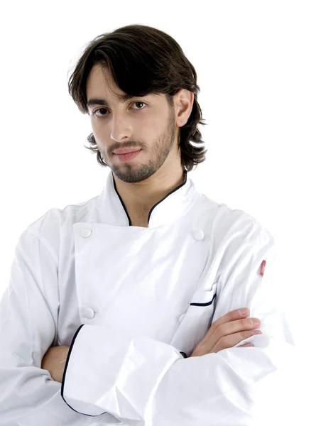 Young chef posing with his arms crossed — Stock Photo, Image