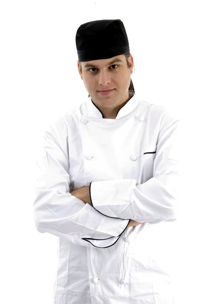 Porträtt av stilig ung manlig kock — Stockfoto