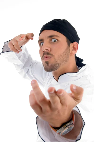 Chef macho enojado listo para luchar —  Fotos de Stock