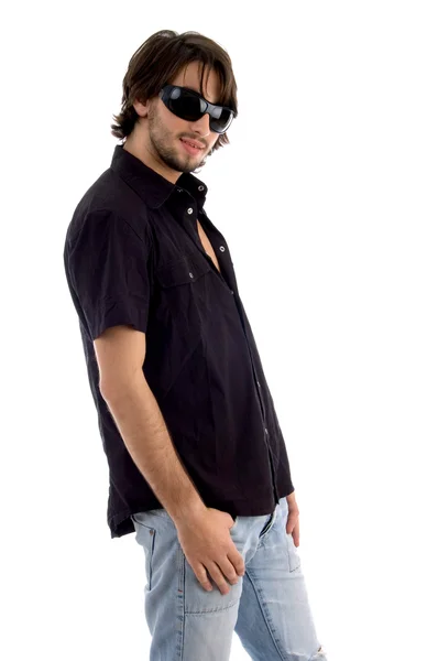 Handsome young male model in style — Stock Photo, Image