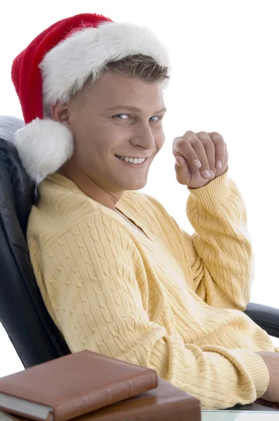 Young businessman smiling at camera — Stock Photo, Image