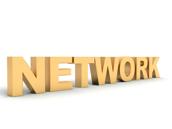 3d 렌더링된 네트워크 단어 — 스톡 사진