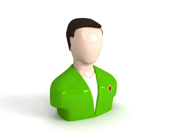 3D символ лікар — стокове фото
