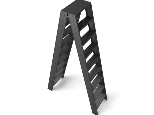 Отрицательный трехмерный корпус лестницы — стоковое фото