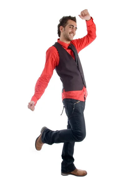 立っている満足しているダンサー — ストック写真