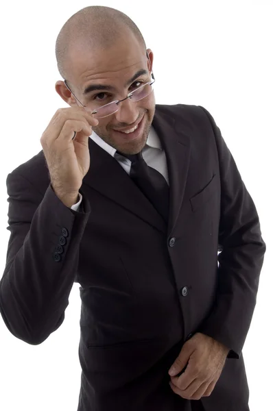 Handsome executive wearing spectacles — Stock Photo, Image
