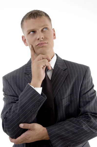 Portrait of thinking businessman — Stock Photo, Image