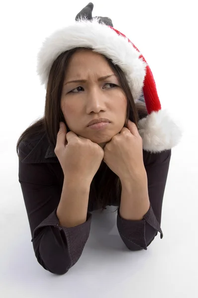 stock image Sad young woman looking away