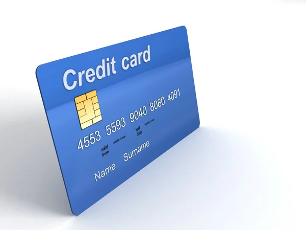 stock image Three dimensional credit card