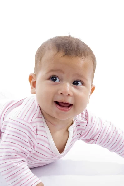 Cute infant playing on floor — Stock Photo, Image