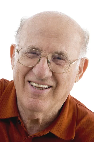 Close up of smiling old man — Stock Photo, Image