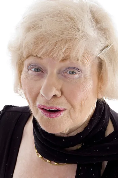 Portret van oude mooie oude vrouw — Stockfoto