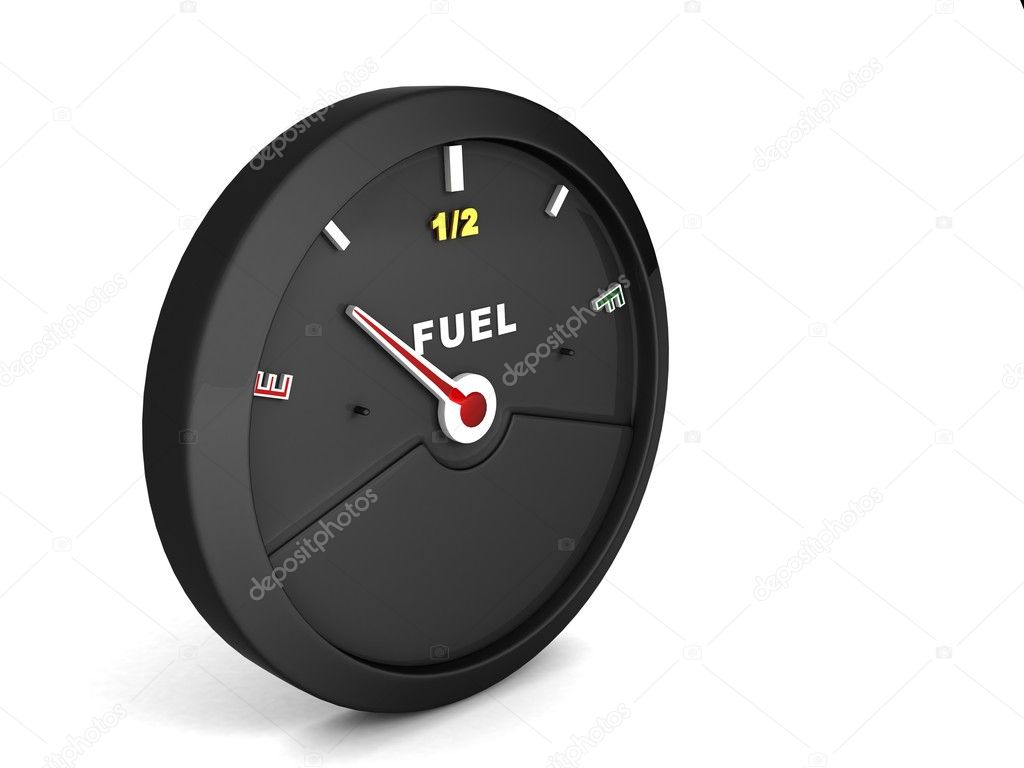 3d fuel gauge meter