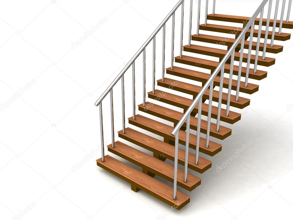 3d rendered staircases