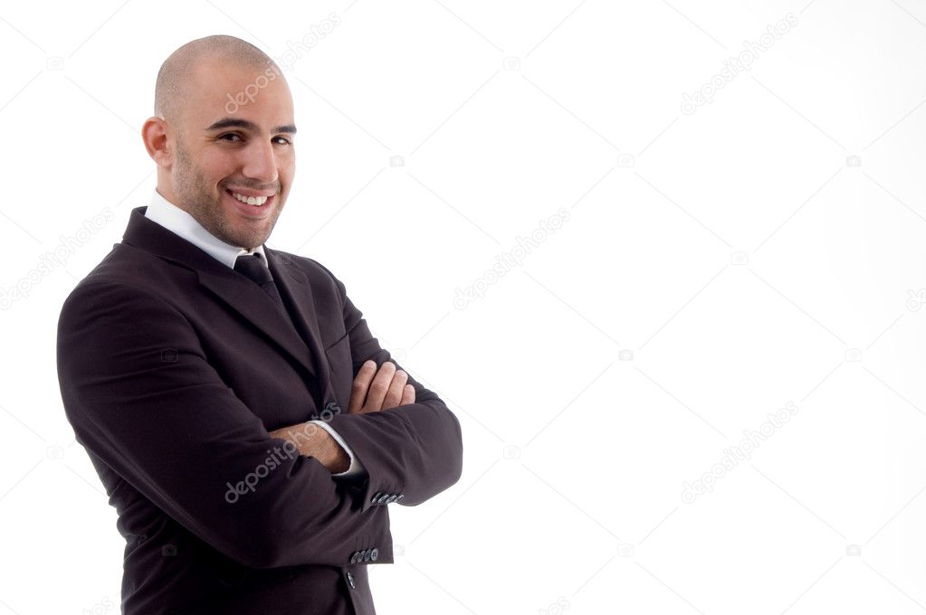 Portrait of cheerful young businessman