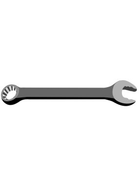 Wrench tool, illustration clipart