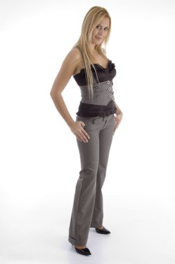 Full body of attractive female clipart