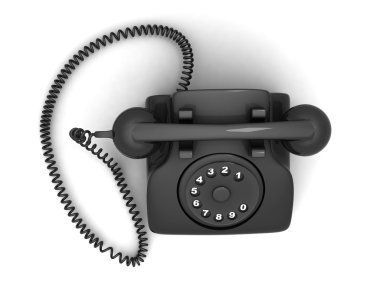 3d rendered telephone clipart