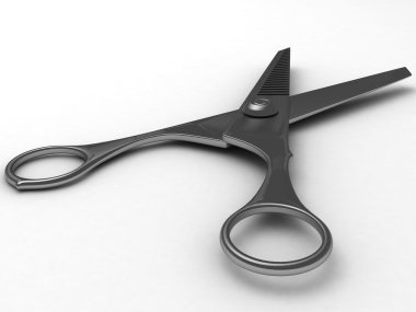 3d scissors clipart