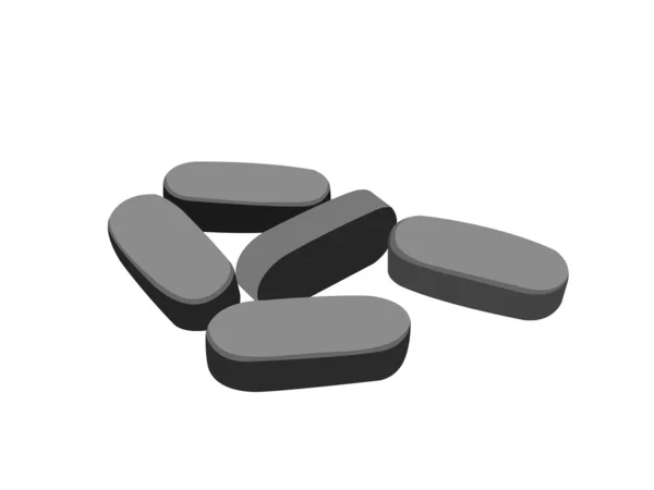 Illustration of medicated pills — Stock Photo, Image