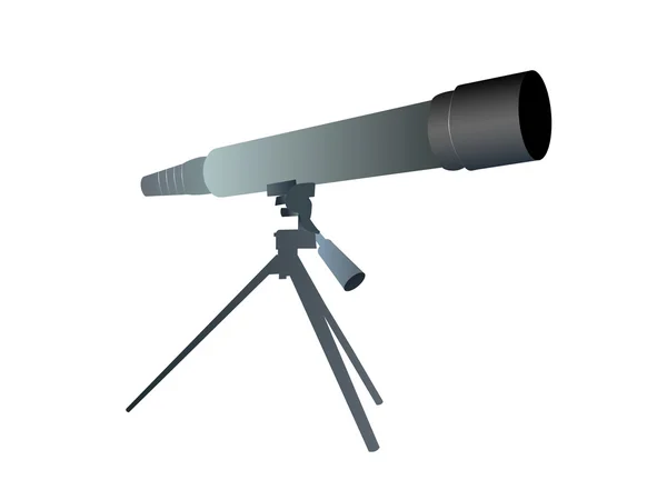 Ilustração do telescópio em pé — Fotografia de Stock