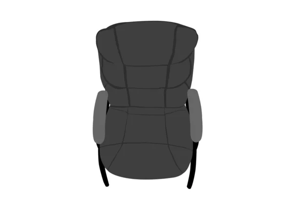 Ilustração da cadeira de couro — Fotografia de Stock