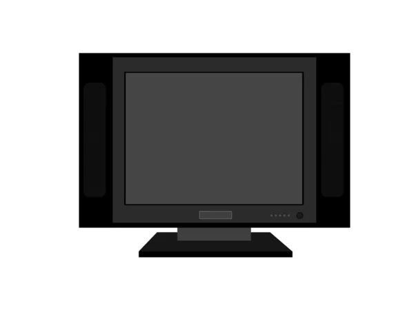 Ilustracja z telewizorem z płaskim ekranem — Zdjęcie stockowe