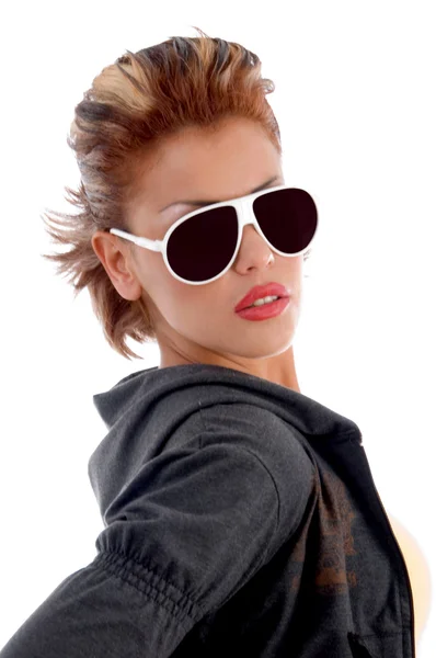 Ritratto di donna con occhiali da vista — Foto Stock