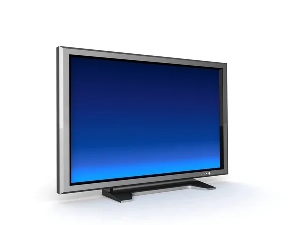 3d isolado lcd televisão — Fotografia de Stock