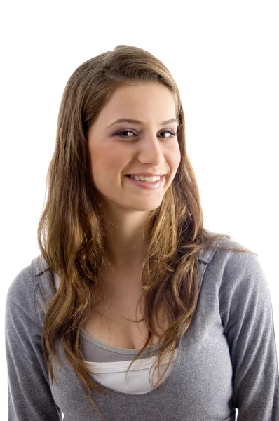 Portret atrakcyjna kobieta uśmiechając się — Zdjęcie stockowe