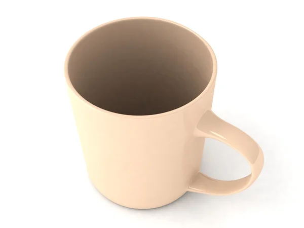 3D boş kahve bardağı — Stok fotoğraf