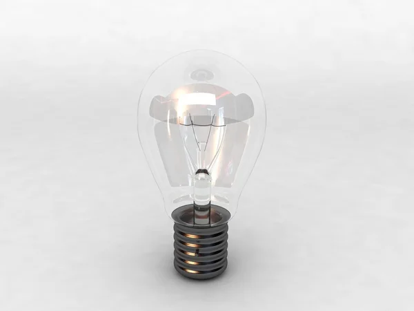 Ampoule électrique 3d brillant — Photo