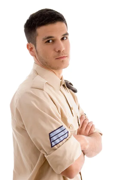Retrato de militar masculino — Fotografia de Stock