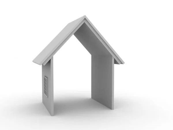 3D küçük ev — Stok fotoğraf