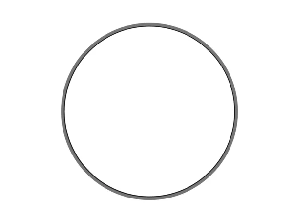 Тривимірна кругла рамка — стокове фото