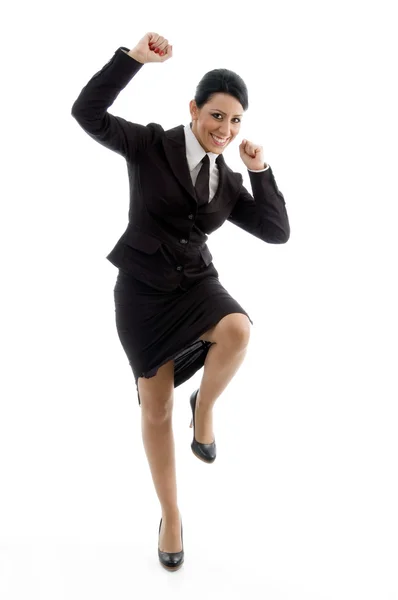 Портрет щасливої корпоративної бізнес-леді — стокове фото