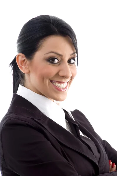 Porträtt av företagskunder lady — Stockfoto