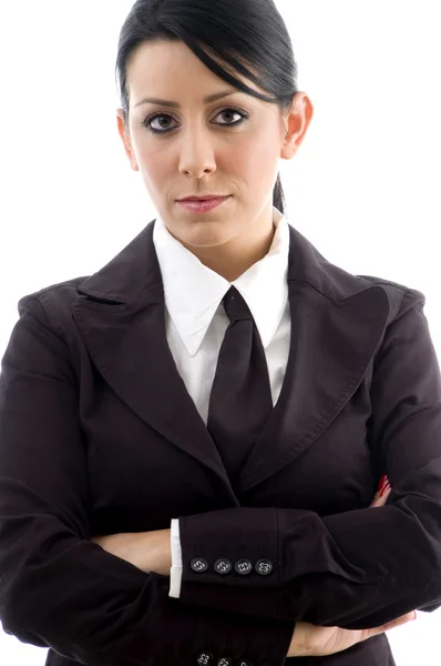 Female executive with crossed arms — Stock Photo, Image