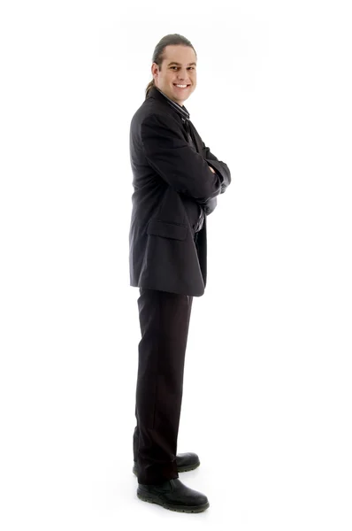 Hombre corporativo guapo posando — Foto de Stock