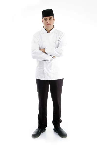 Full body pose of handsome male chef — Stock Photo, Image