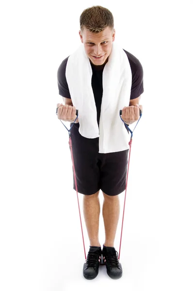 Iyi bir sağlık için egzersiz yapan erkek — Stok fotoğraf